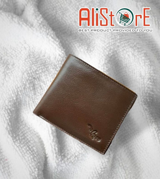 Bee Leather Short Wallet